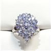 Image 1 : Silver Tanzanite(3ct) Ring (~Size 0) (~length 0 inches), Suggested Retail Value $300