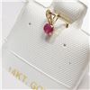 Image 3 : 14K Yellow Gold Ruby Pendant (~Size 0) (~length 0 inches), Suggested Retail Value $80