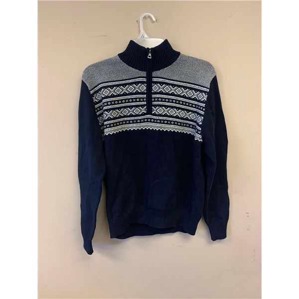 Mens Quarter Zip Sweater Size L