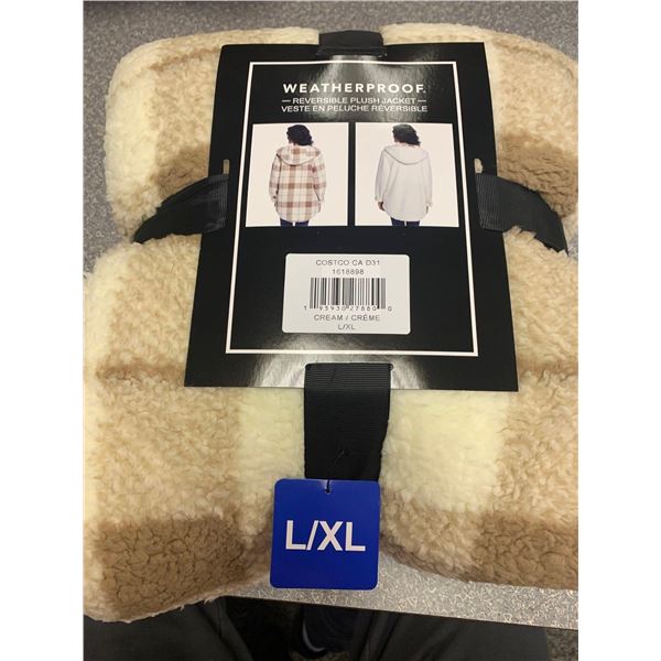 Weatherproof Reversible Plush Jacket Size L/XL