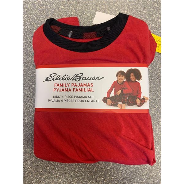 Eddie Bauer Family Pajamas Kids 4 Piece Set Size 10/12