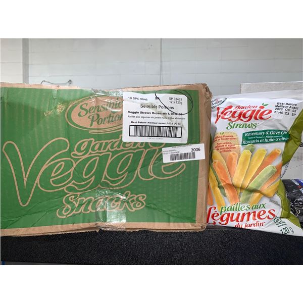 CASE LOT Garden veggie snacks 12 x 120g