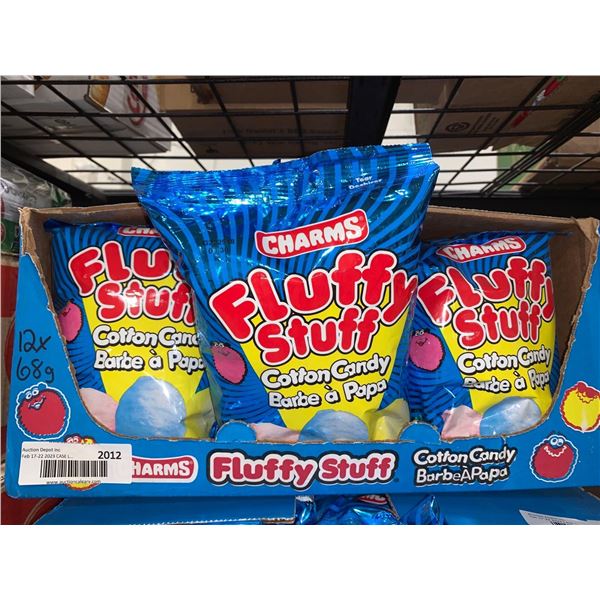 CASE LOT Charms fluffy stuff cotton candy 12 x 68g