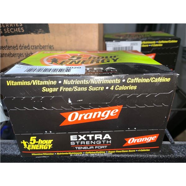 CASE LOT 5 hour energy extra strength orange 12 x 57ml
