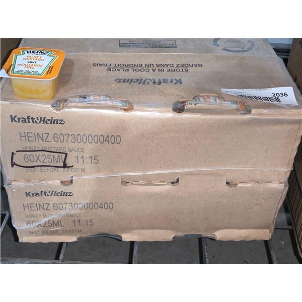 CASE LOT Heinz honey mustard 60 x 25ml