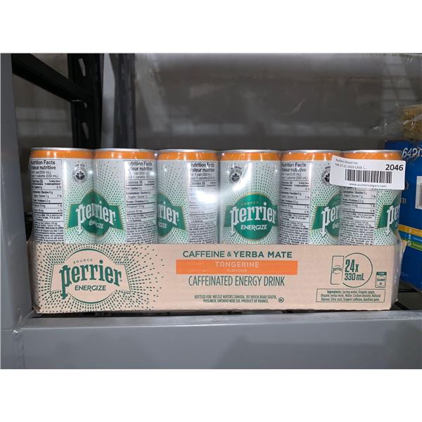 CASE LOT Perrier tangerine energy drink 24 x 330ml