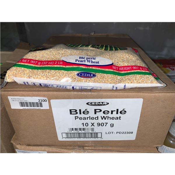 CASE LOT Cedar pearled wheat 10 x 907g