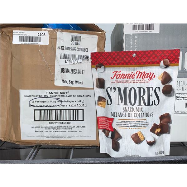 CASE LOT S'mores snack mix 6 packages x 142g