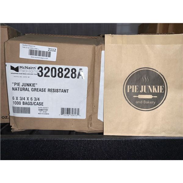 CASE LOT Pie junkie natural grease resistant 1000 bags