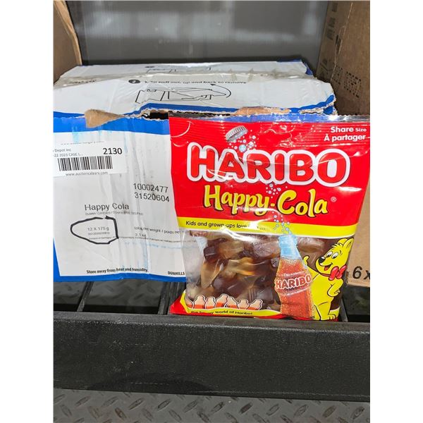 CASE LOT Haribo happy cola candy 12 x 175g