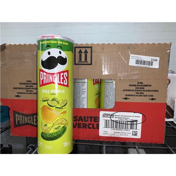 CASE LOT Pringles dill pickle 14 x 156g