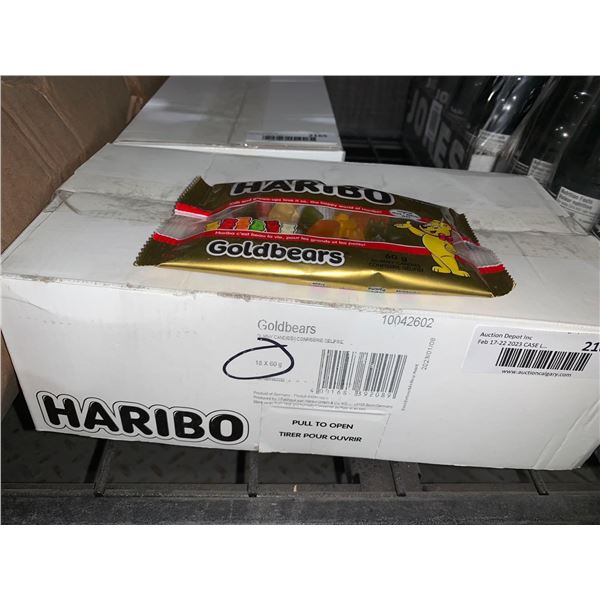 CASE LOT Haribo goldbears 18 x 60g