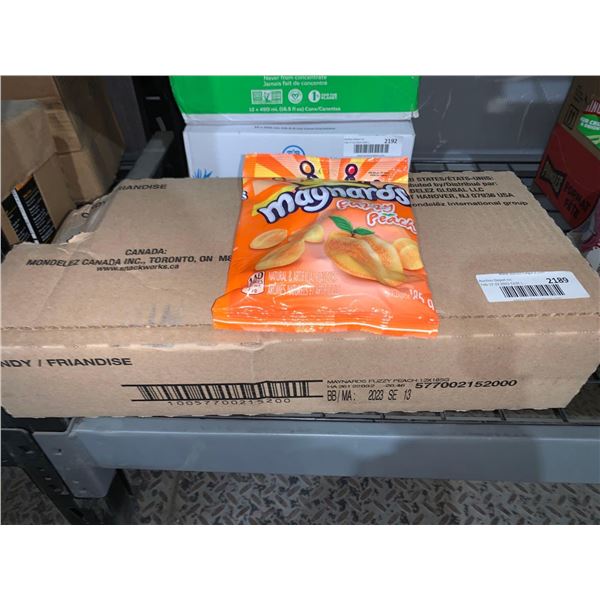 CASE LOT Maynards fuzzy peaches 12 x 185g