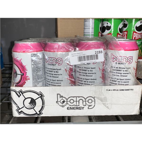 CASE LOT Bang energy strawberry 12 x 473ml