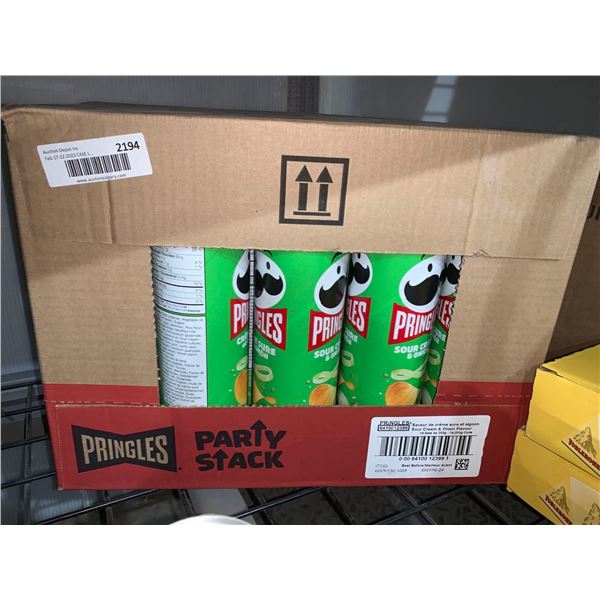 CASE LOT Pringles sour cream & onion 14 x 203g