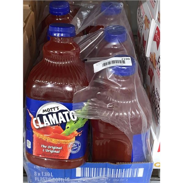 CASE LOT Motts clamato 8 x 1.89L