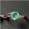 Image 1 : 10K Yellow Gold Natural Colombia Emerald(1.2ct) Ring (~Size 6.5)(~weight 1.53g), Made in Canada, App