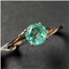 Image 2 : 10K Yellow Gold Natural Colombia Emerald(1.2ct) Ring (~Size 6.5)(~weight 1.53g), Made in Canada, App
