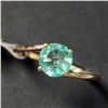 Image 3 : 10K Yellow Gold Natural Colombia Emerald(1.2ct) Ring (~Size 6.5)(~weight 1.53g), Made in Canada, App