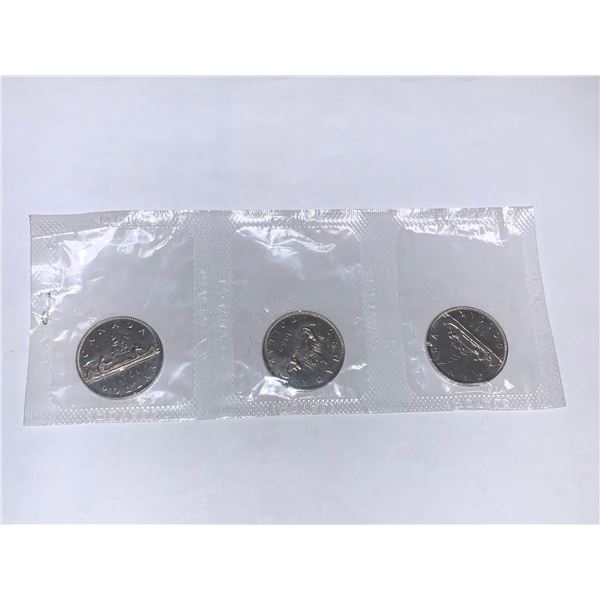 Canada Mint 1968 Rare Sealed $1.00 Coins sealed in original mint packages - Wholesale Lot of 3 Coins