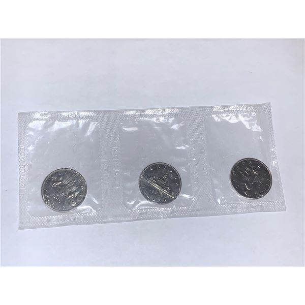 Canada Mint 1969 Rare Sealed $1.00 Coins sealed in original mint packages - Wholesale Lot of 3 Coins