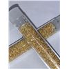 Image 2 : Lot of 2 Large Vials of Golden Flaking materal