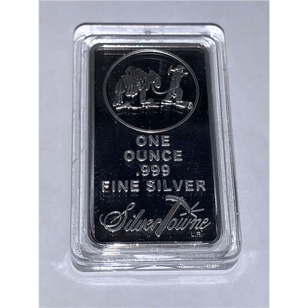 Silver Towne .999 1 OZ Fine Silver Wafer Bar
