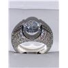 Image 1 : Ladies .925 Silver Multi Stone Solitaire Ring with Floating Stone Setting size 7