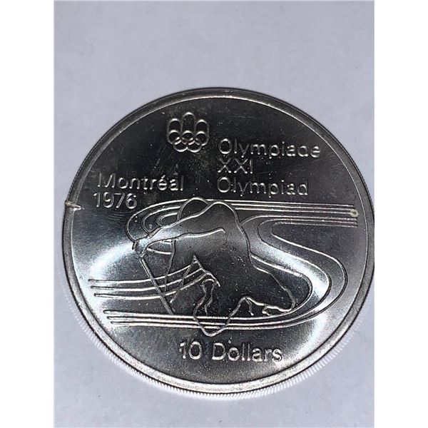 Montresl 1976 Olympics Silver $10.00 Coin