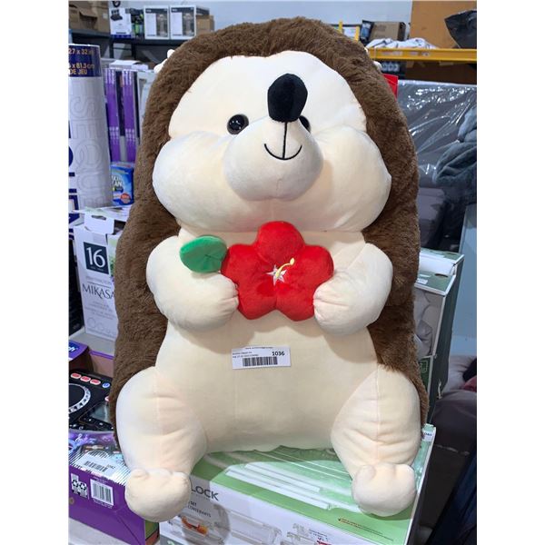 Plush stuffed hedgehog