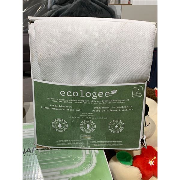 Ecologee total blackout grommet window curtain pair