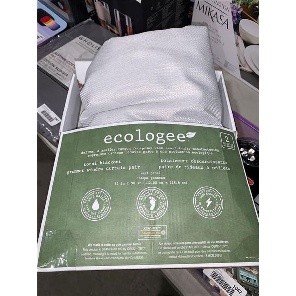 Ecologee total blackout grommet window curtain pair
