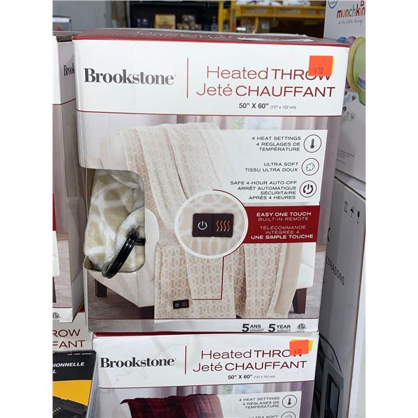 Brookstone heated throw
