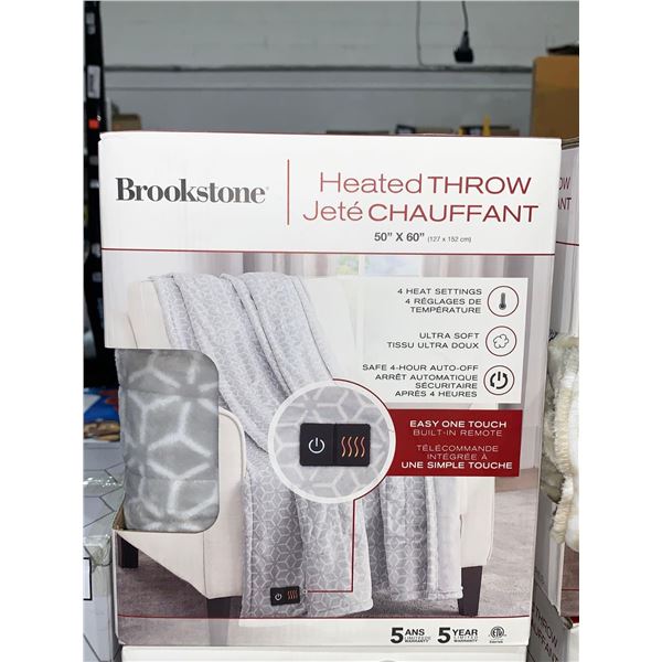 Brookstone heated throw