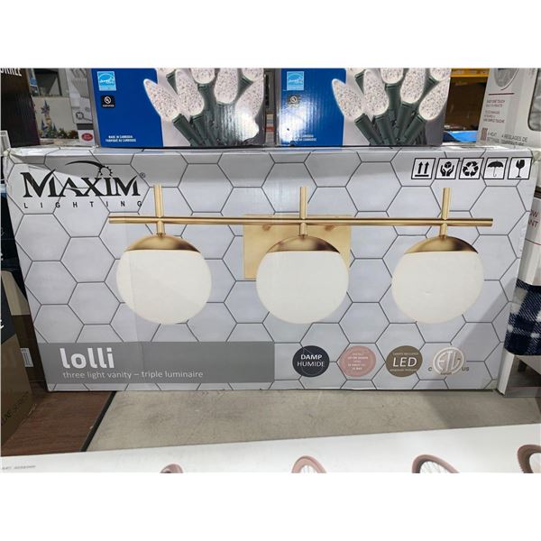 lolli three light vanity