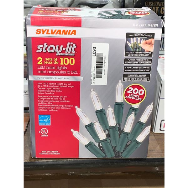 Stay-lit pure white lights