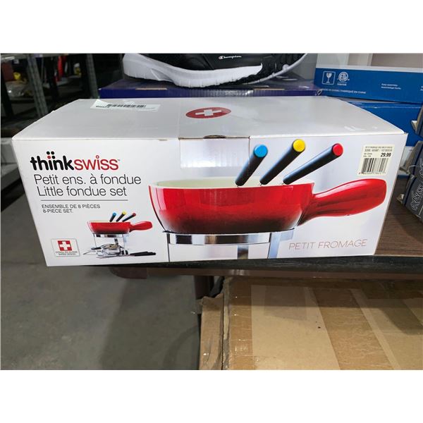 Think swiss little fondue set