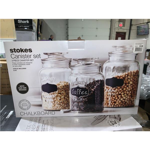 Stokes canister set 3 piece