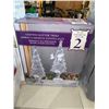 Image 1 : Set of 2 lighted glitter trees