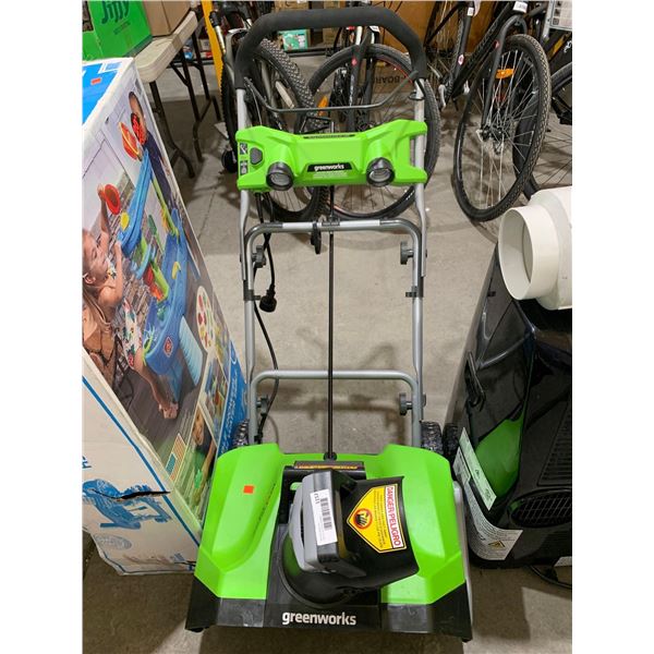 Green works snow blower