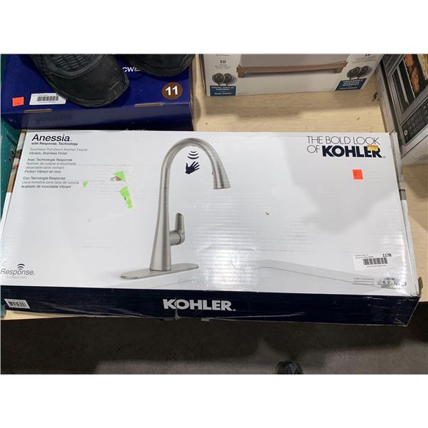 Touchless pull down kitchen faucet
