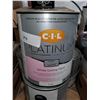 Image 1 : C.I.L Platinum white ceiling paint 4 x 3.78L