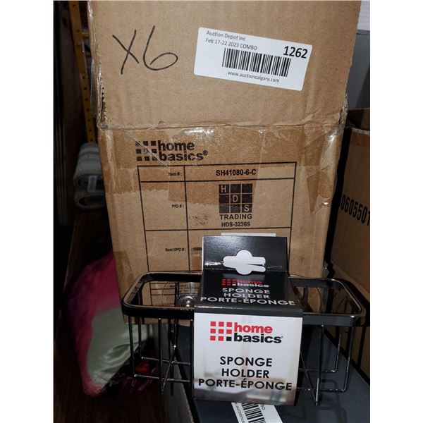 Lot of 6 sponge holders