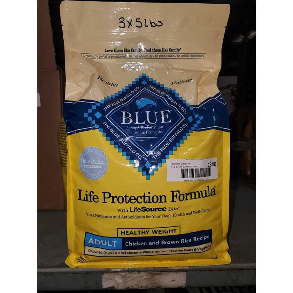 Blue buffalo life protection formula 3 x 5lbs