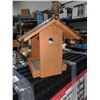 Image 2 : Locally Hand Crafted Shingled Roof Bird Feeder
