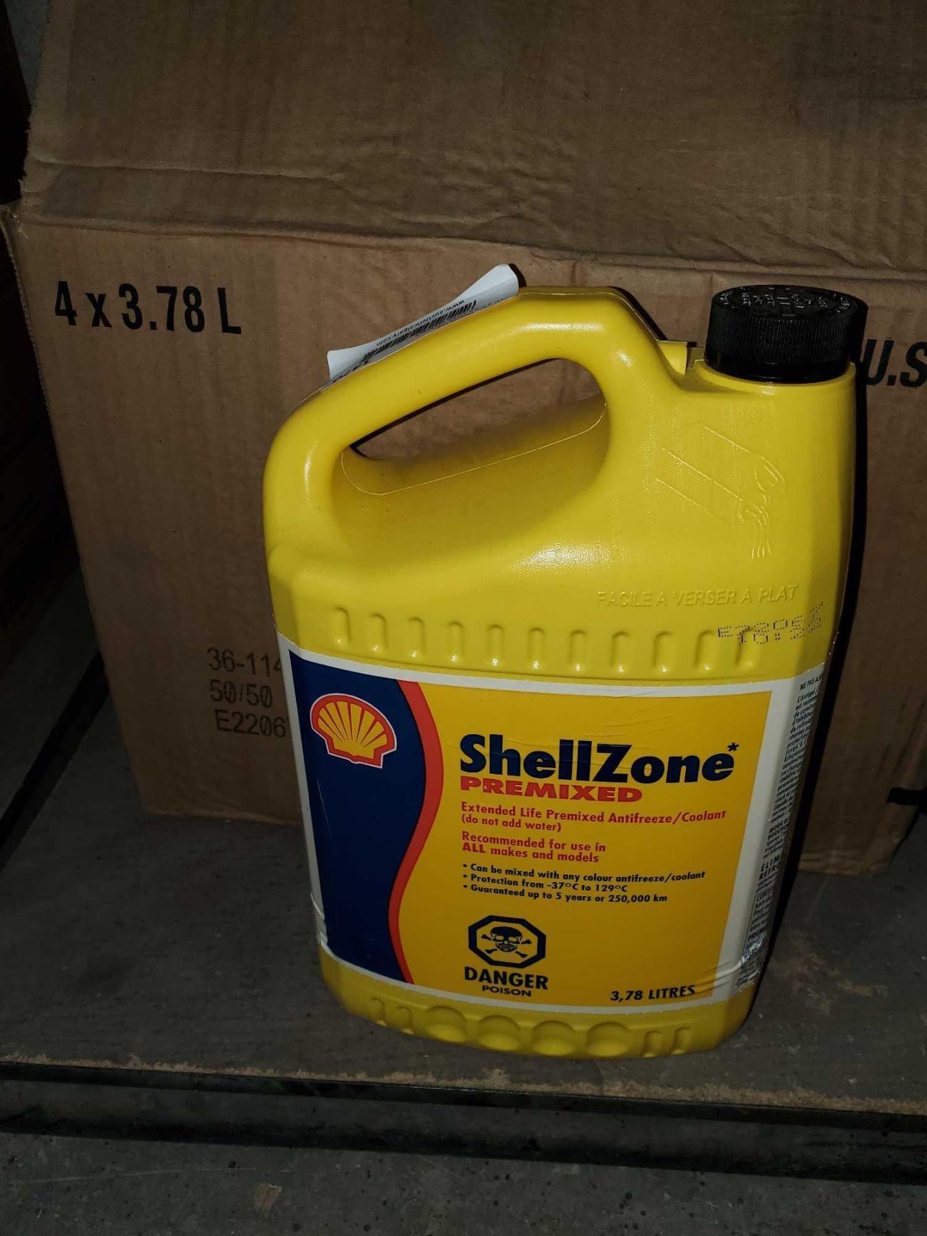 Shell Zone Premixed Antifreeze/Coolant 4x 3.78L