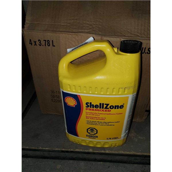 Shell Zone Premixed Antifreeze/Coolant 4x 3.78L