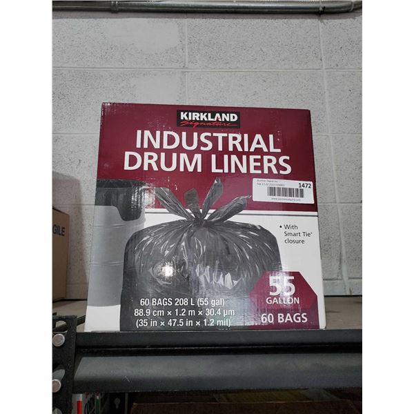 Kirkland Industrial Drum Liners 55 Gallon size - 60 Count