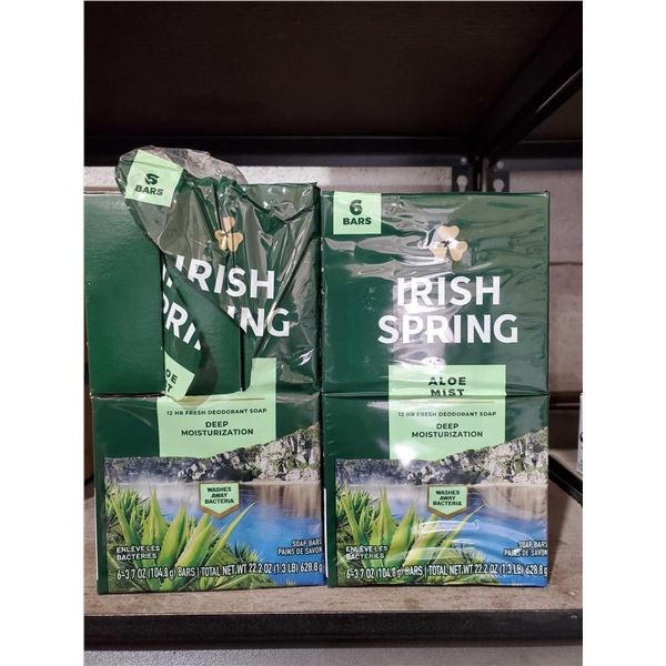 Irish Springs Aloe Mist Deodorant Soap 12x 3.7oz
