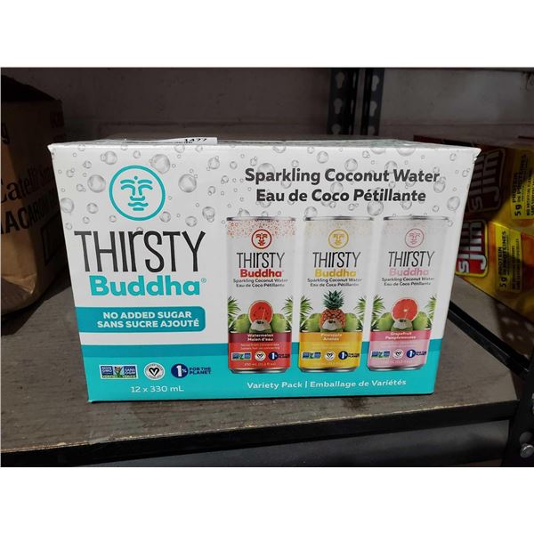 Thirsty Buddha Sparkling Coconut Water 12x330ml